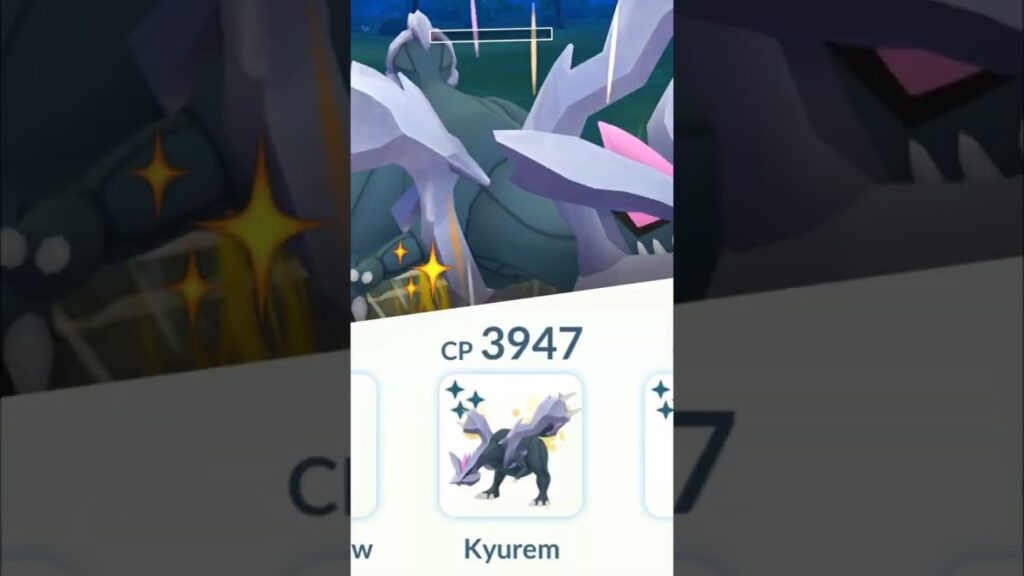 1.1 hp Shiny Kyurem vs High cp grunt In Pokemon GO