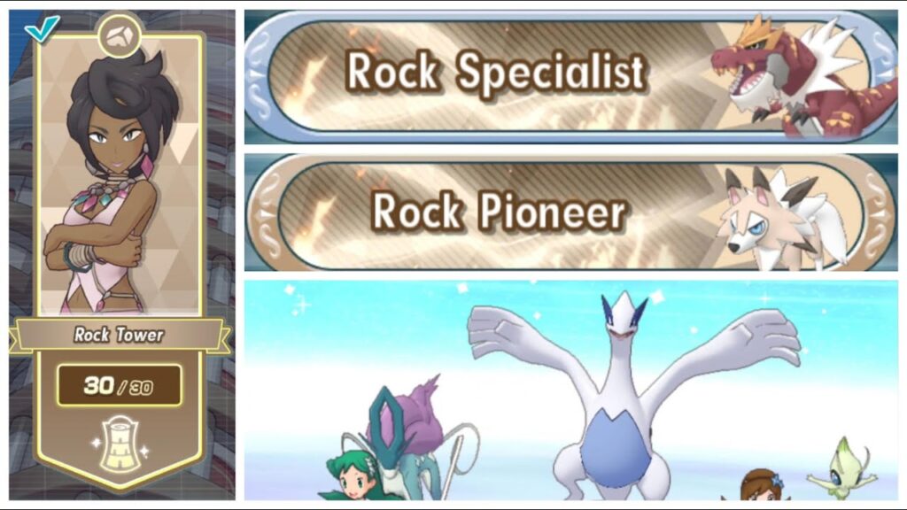 Pokemon Masters EX Pasio Rock Tower Final Floors 27-30 Completed