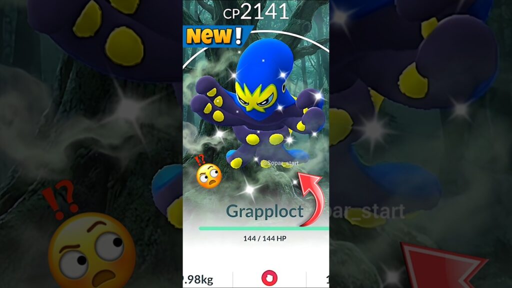 First Ever *New* Clobbopus & Grapploct Evolution in Pokemon GO #soparstart #pokemon #pokemongo