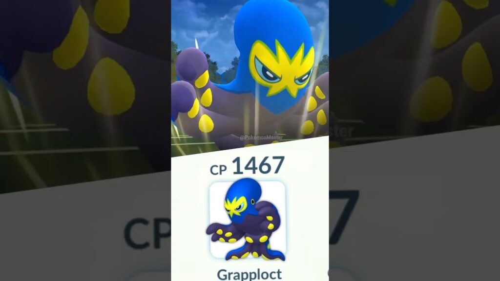 1.1 hp Grapploct vs grunt In Pokemon GO