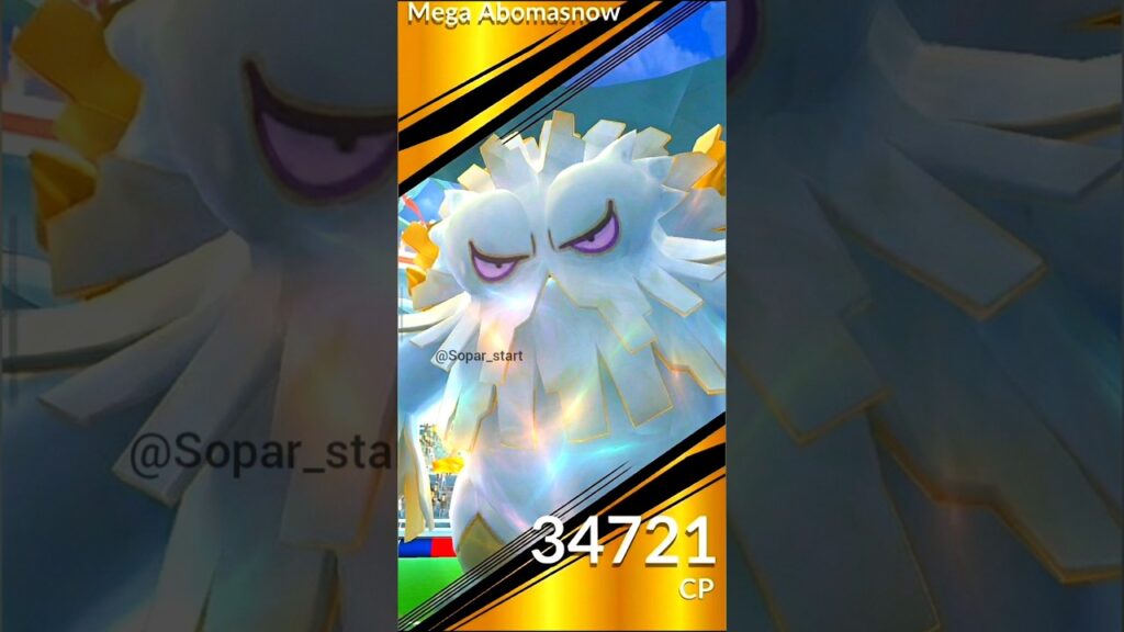 First Ever Mega Abomasnow Raid in pokemon go #soparstart #pokemon #pokemongo #shortsfeed
