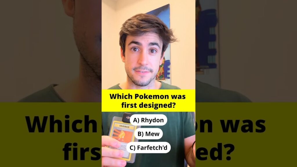 Which Pokemon Was the First Ever Designed? - Episode 5 -  Pokemon Quiz #pokemon #pokemoncards