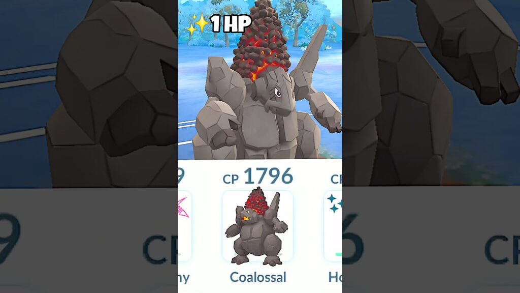 1 HP New Coalossal Destroy Grunt Badly in Pokemon Go
