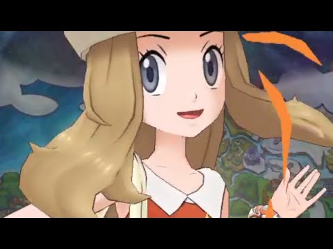 Serena and Delphox, 3k Kalos champion stadium. Pokemon Masters EX.