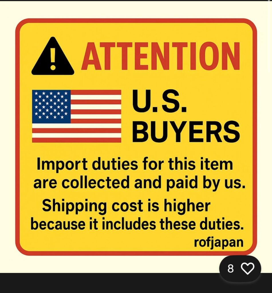Japanese EBay Tariffs?