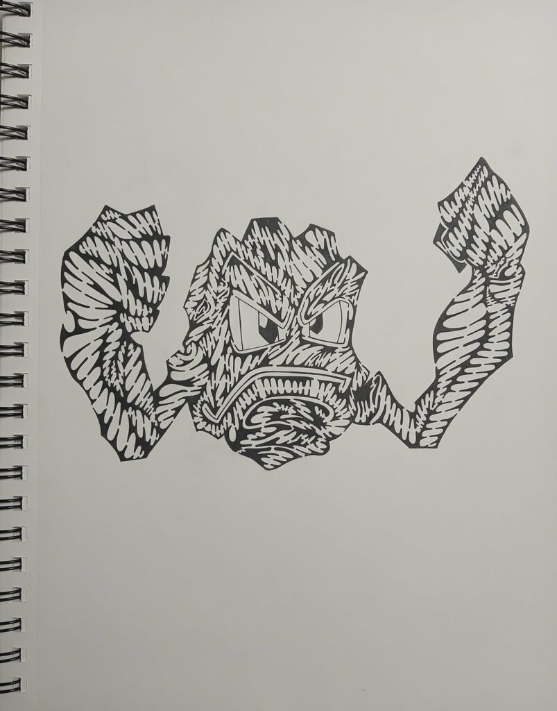 Geodude, Graveler, and Golem.