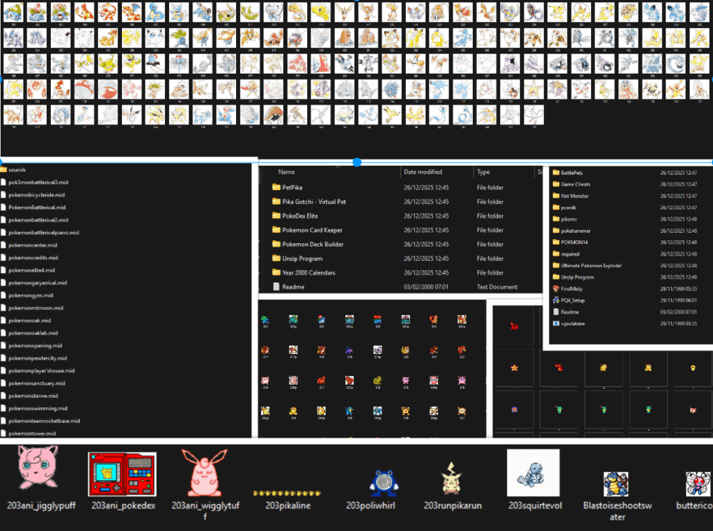 1999/2000 Pokemon disc found with old content I wanted to share