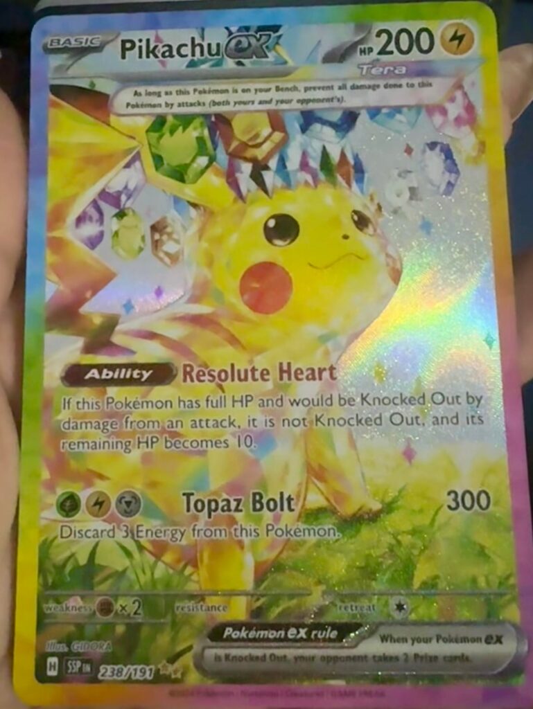 Did not expect to pull Surging Sparks Pikachu ex AGAIN