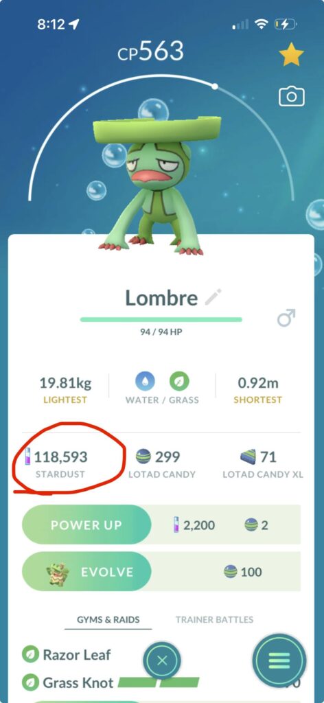 I probably won’t even be able to fully power this guy up, let alone all the other new pokemon with move updates.  How do players keep up with the amount of stardust needed to build so many mons?