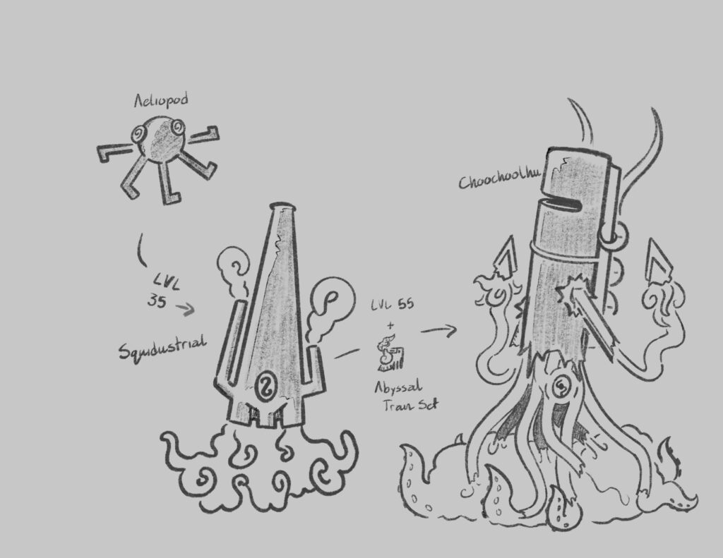 Steam Engine Squids concepts