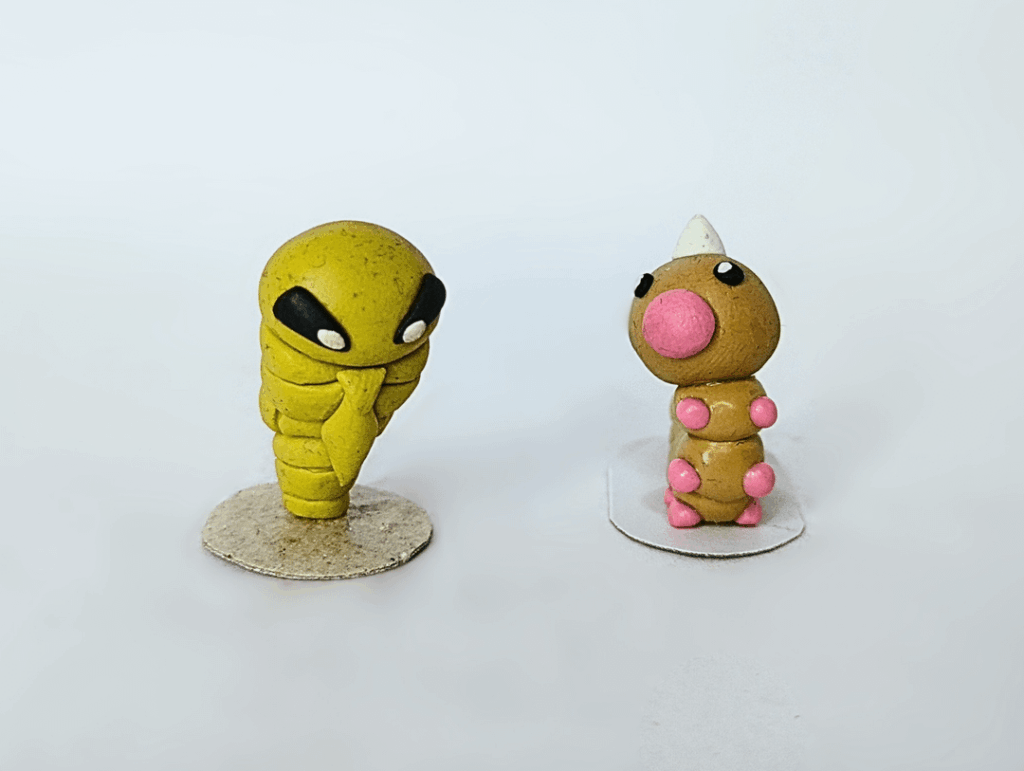 What do you think of this Weedle and Kakuna I made?  [OC]