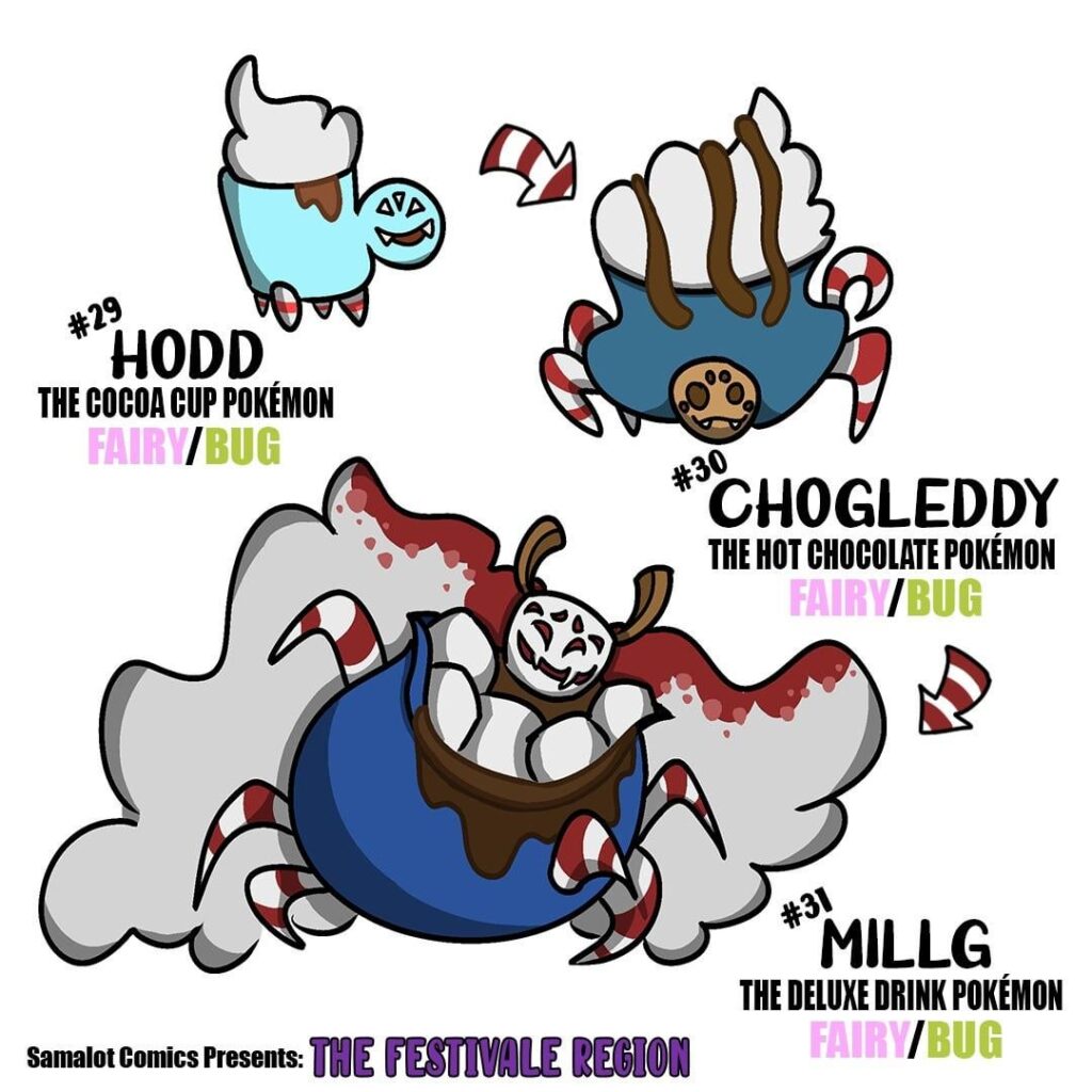 Hot Chocolate Spiders [OC]