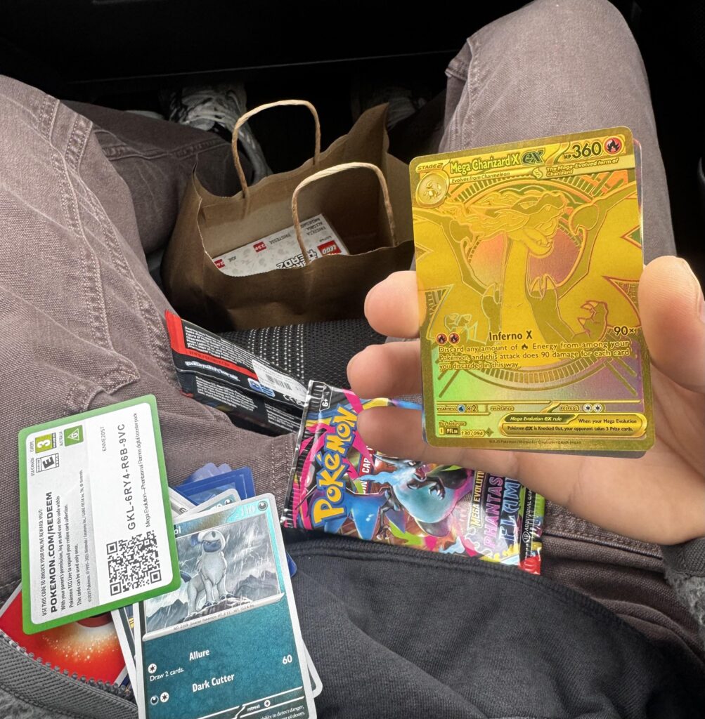Gold Mega Zard out of a loose pack!