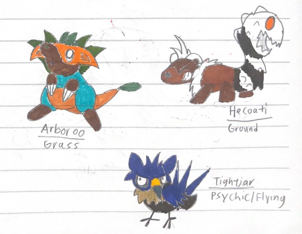 Arboroo, Tightjar and Hecoati