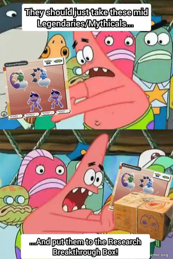 Not a single interesting Raid Boss in January: They should put these dex-filler Legendaries to the Research Breakthrough Box so that Raids could actually have something worth Raiding