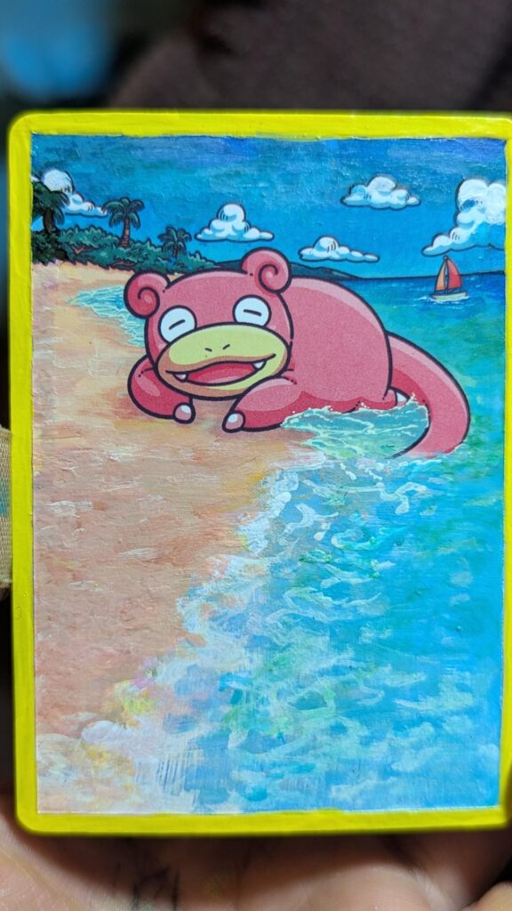 I've been getting into painting cards recently. Do you think they're good enough to sell? [OC]