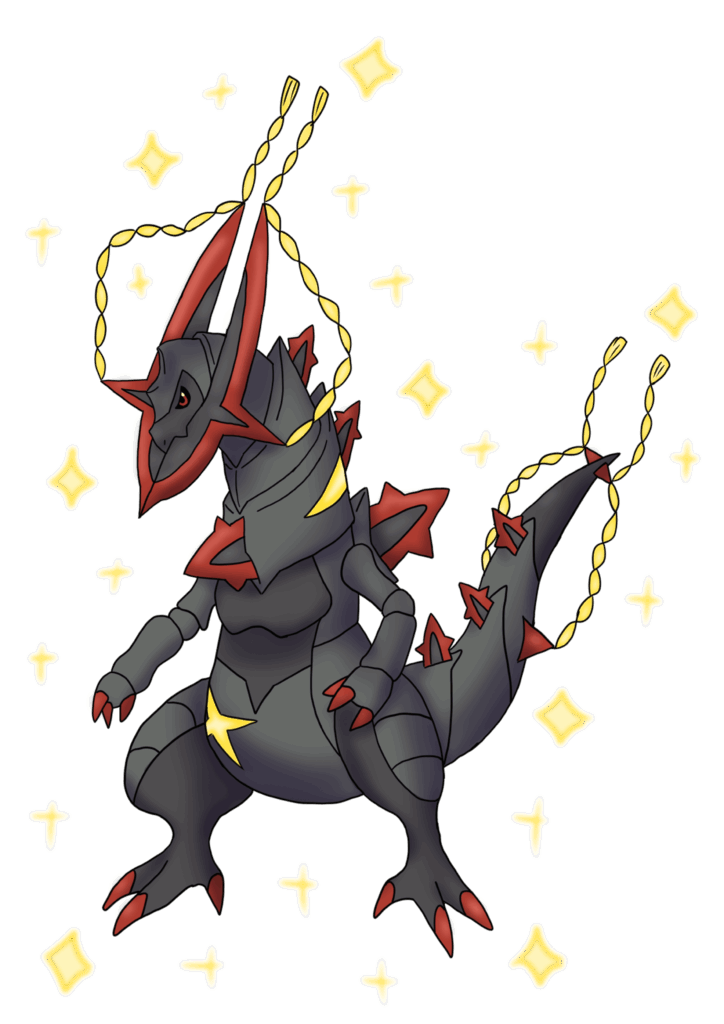 Haxorus sharpens its blades maximising its offensive power via Exa-Synchronization