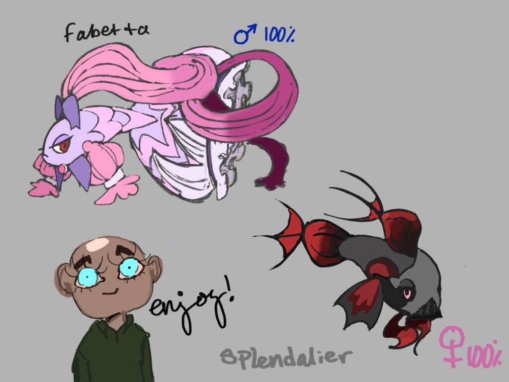 Split evos from and unknown baby… male and female versions! Let me know what you think!