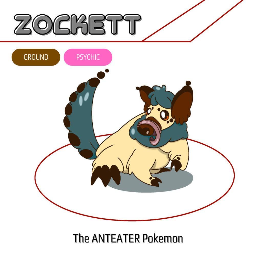 (Reupload) Zockett - The Anteater Pokemon