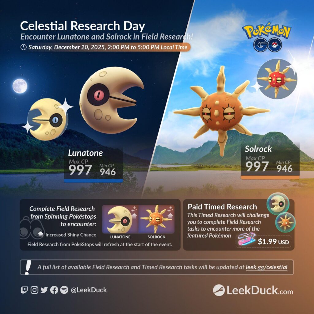 Celestial Research Day (LeekDuck)