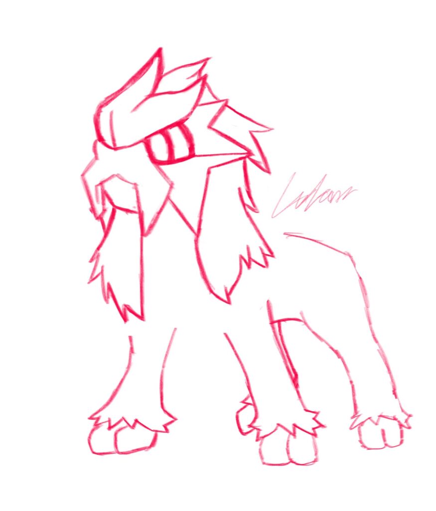 Little WIP of Baby entei
