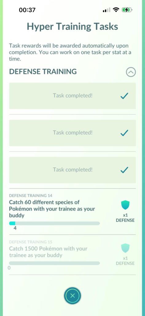 Need help for hyper-training task