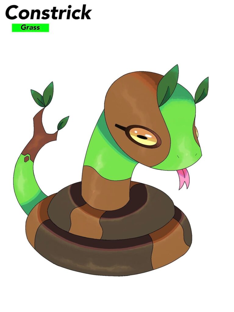 Part three of redesigning my starters for my Pokémon region