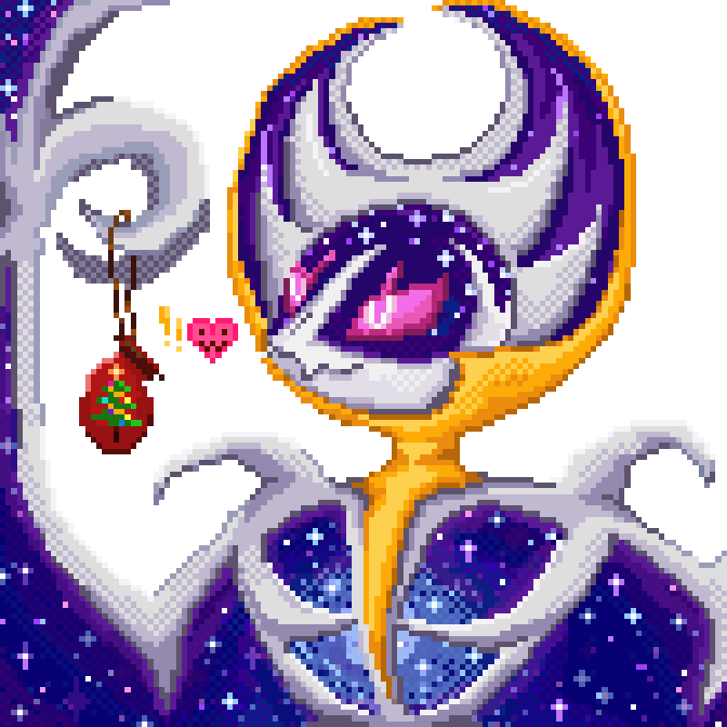 Lunala found a Christmas surprise! (OC)
