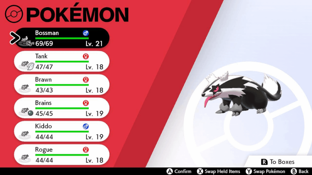 How My Shield Gooner Run Is Going So Far (by which i mean zigzagoon ofc)