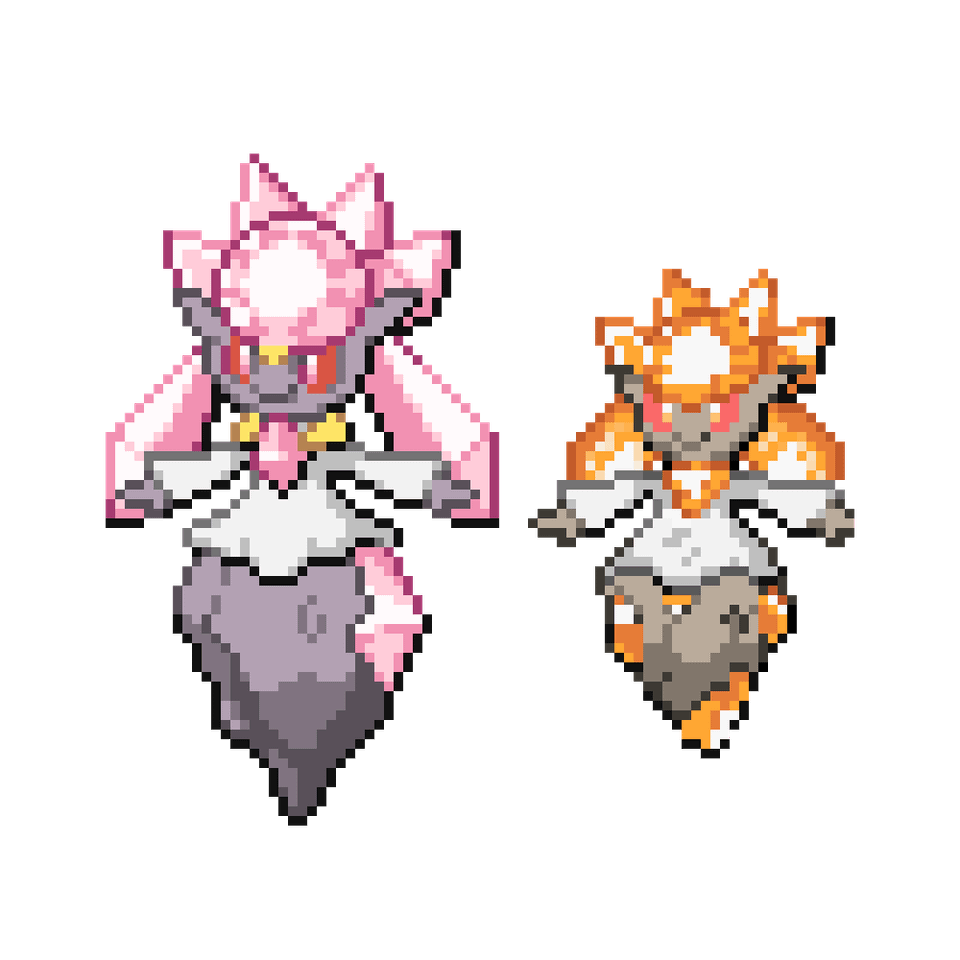 Hey have a look at my Fakemon Ambiancie, I'm making a region and this is a mythical, its a new mutated Carbink like Diancie + Mega (pls give Constructive criticism,)