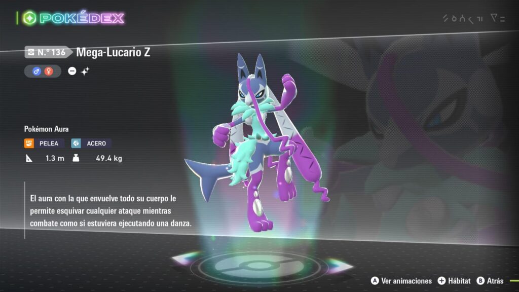Shiny Mega Lucario Z