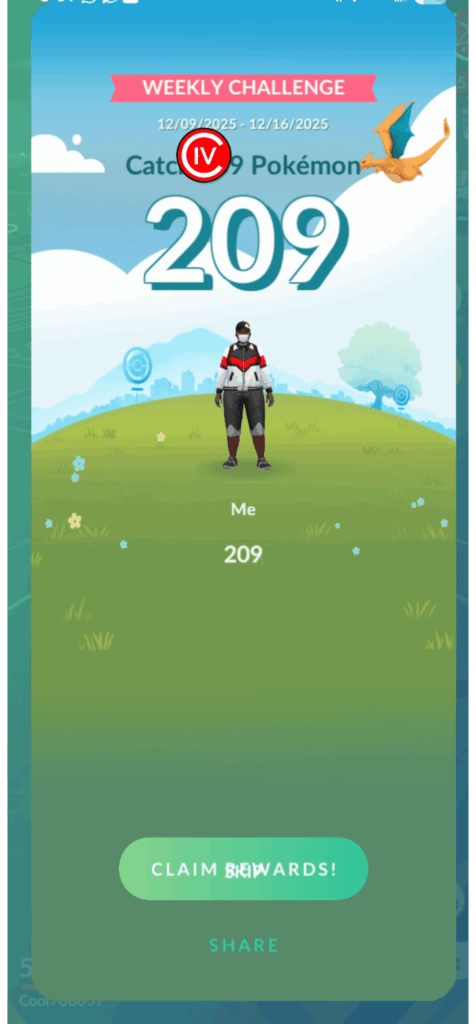 Can't exit out of weekly challenge rewards screen