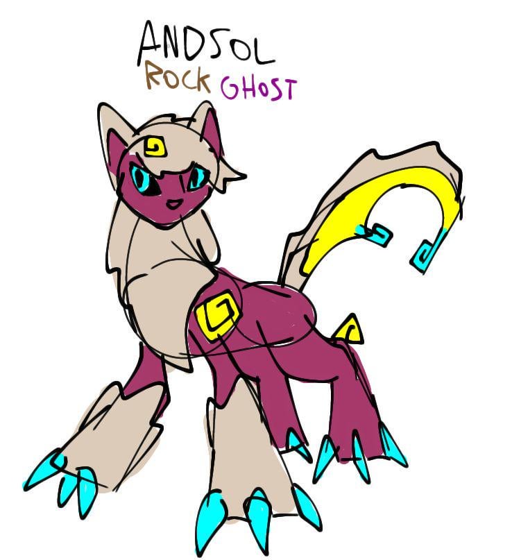 Sketch for a convergent Pokemon of Absol