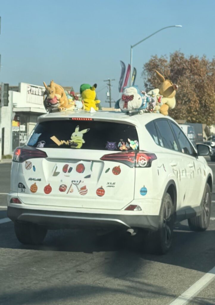 A very festive car