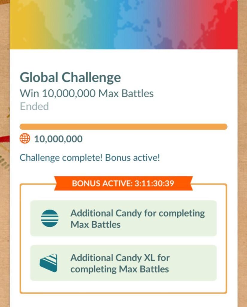Global Challenge is complete!
