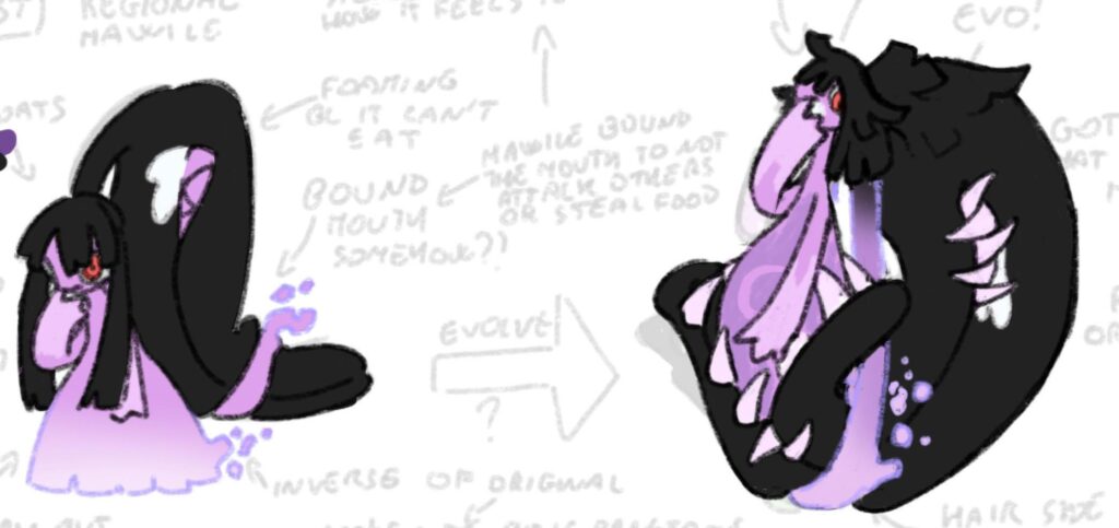 Made a regional mawile for my first fakemon region