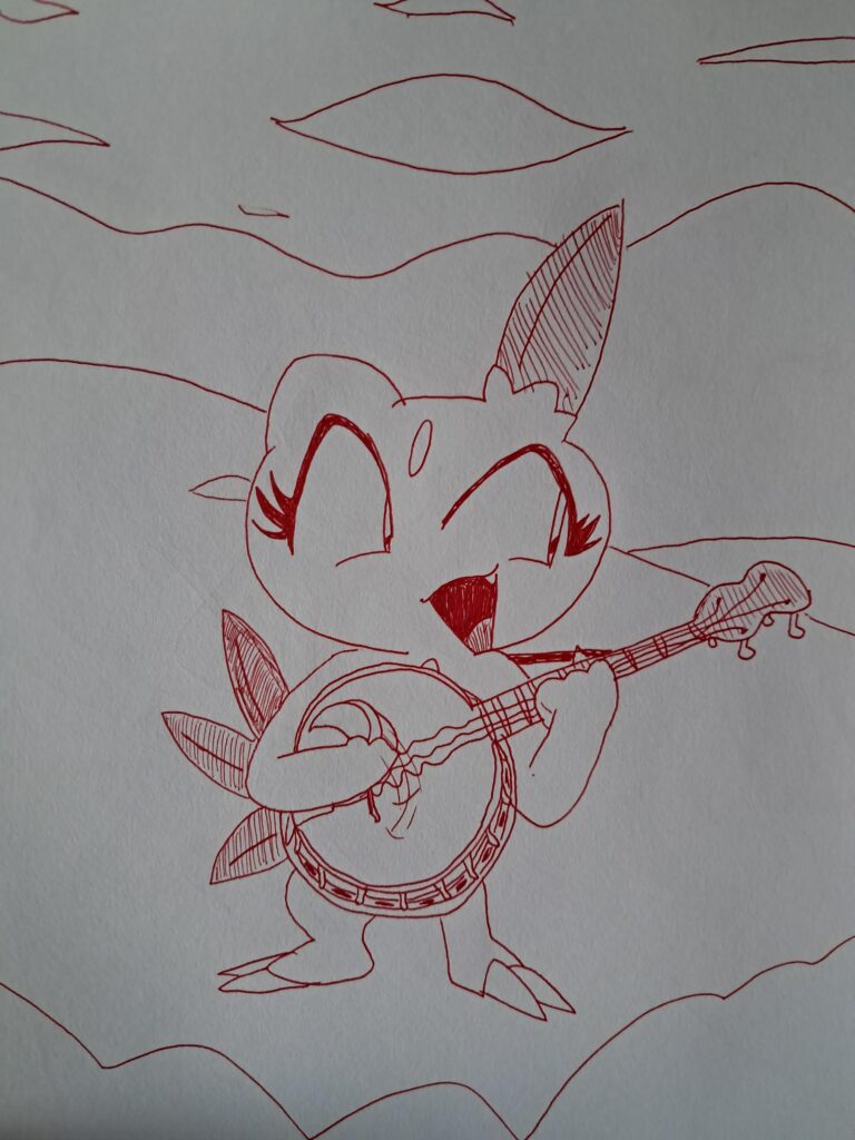 Sneasel is apparently very skilled at playing the 4-string banjo.