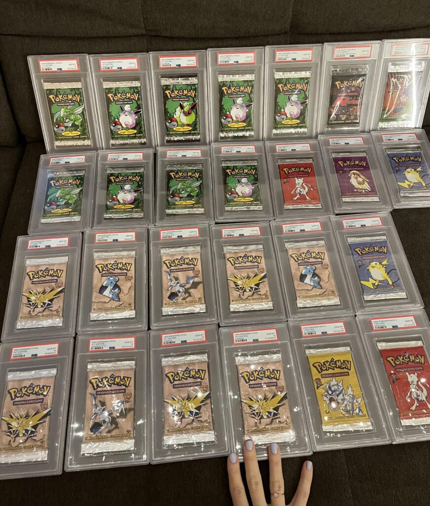 Some of my slabbed vintage packs!