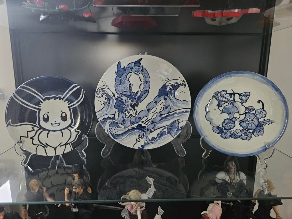 Made 3 Delfts blue poképlates in workshops