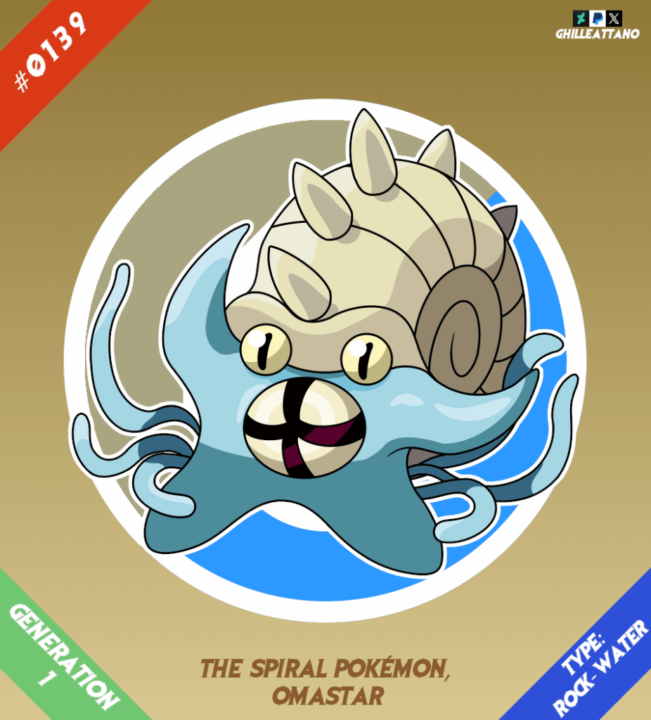 (OC) The Beaked Spiral Pokémon, Omastar