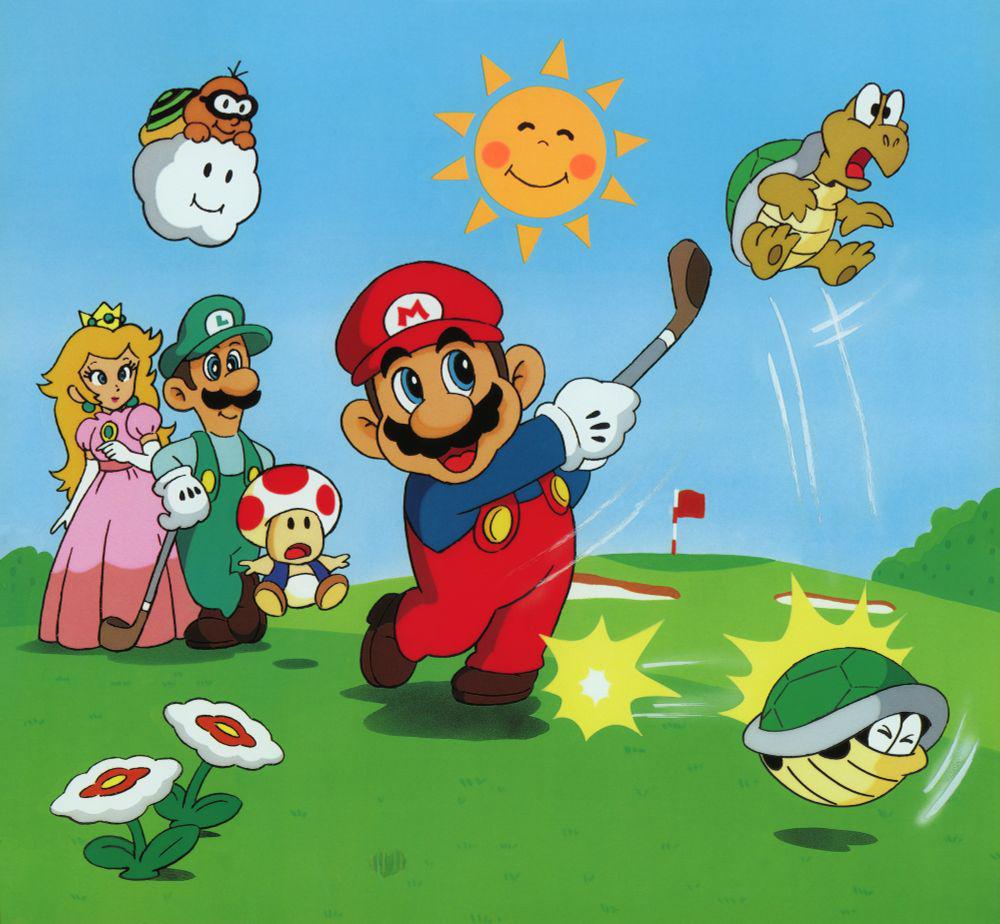 Official Mario Golf art I just scanned and cleaned but couldn't find online