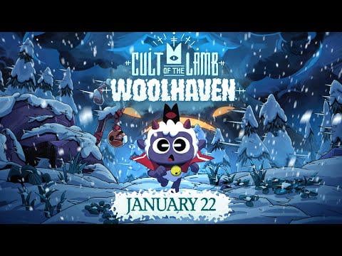 Cult of the Lamb | Woolhaven Release Date Trailer | Launching on January 22