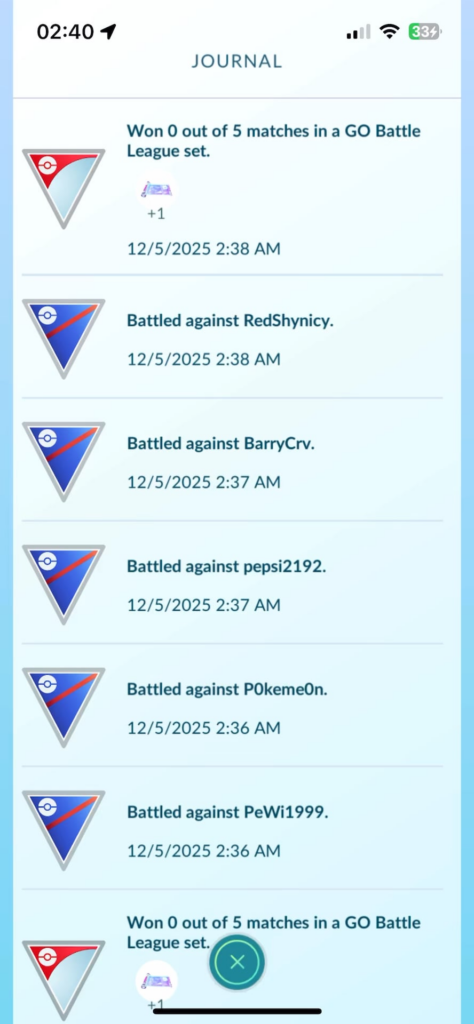I got 9 elite charged tm in a row in battle league