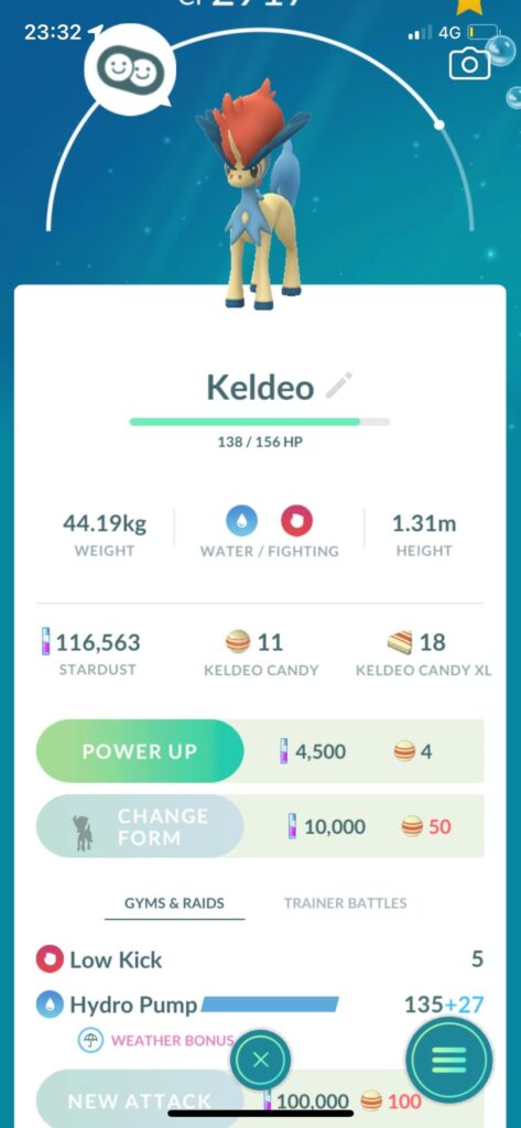 I need help with this Keldeo transformation