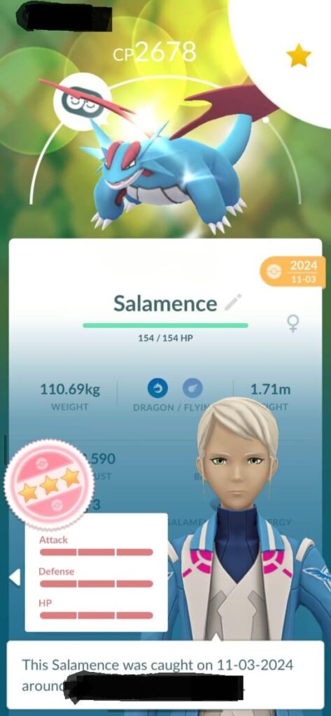 My first perfect Pokémon's final evolution.
