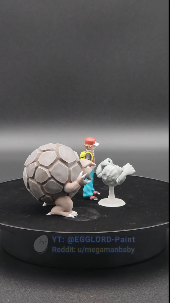 (Day 31) All Pokémon to Scale #0074 - #0076 (Geodude, Graveler, Golem)