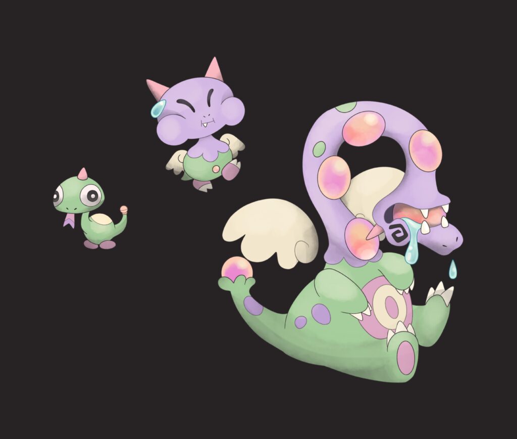 Capsnak, Drandum, and Dracopon