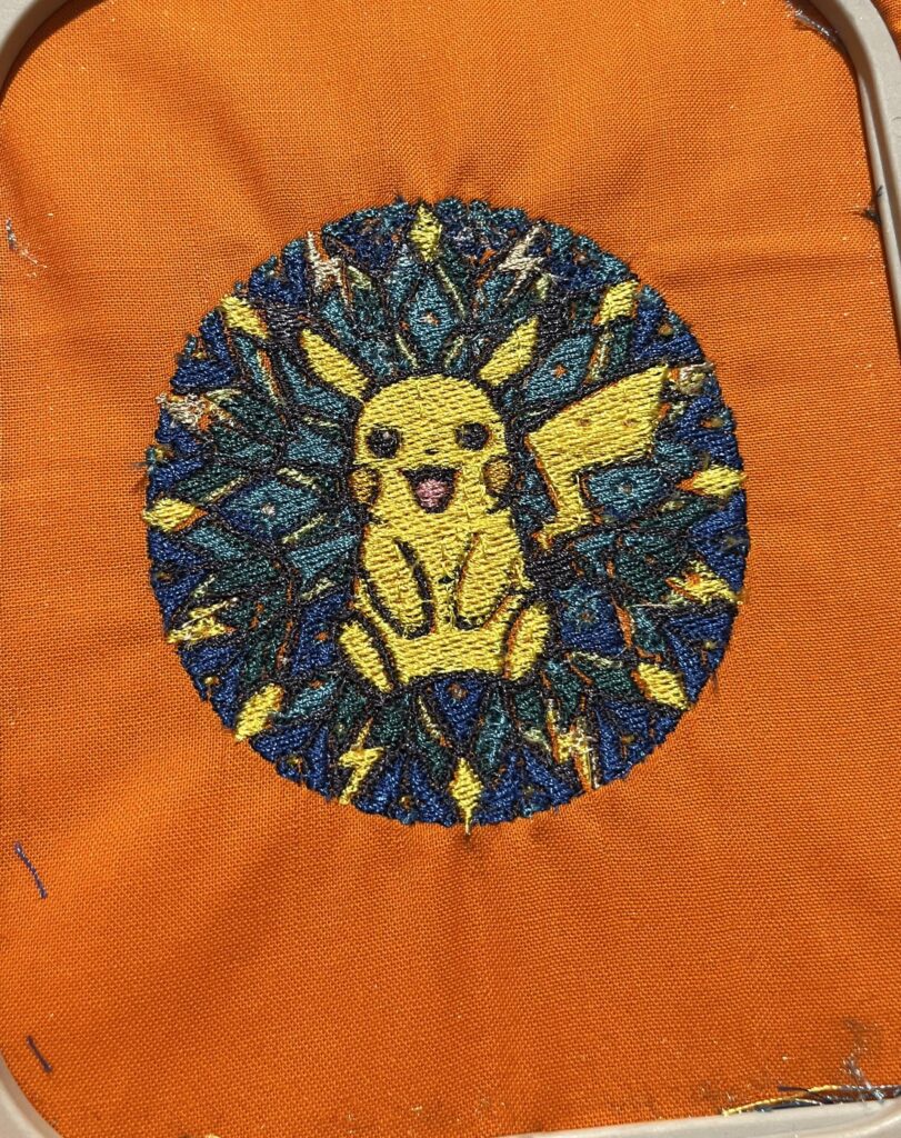 Pikachu Embroidery Patch