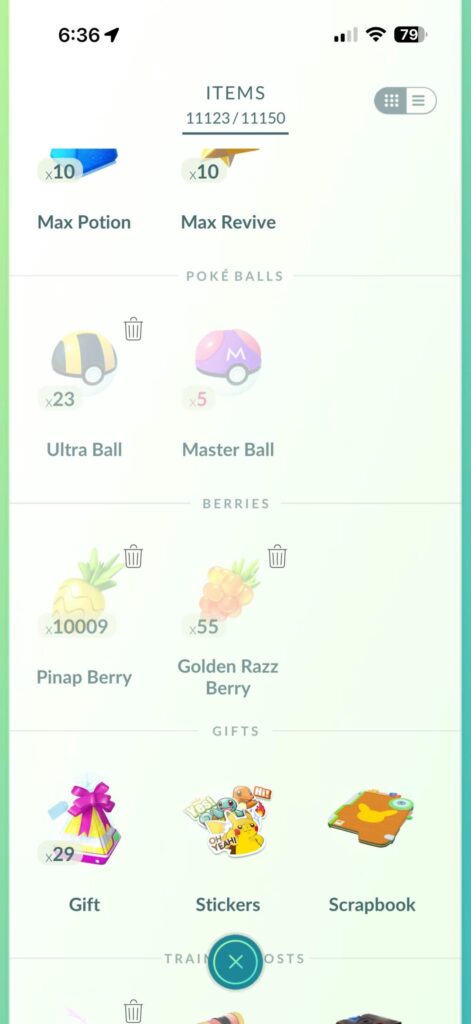 10,000 individual items possible