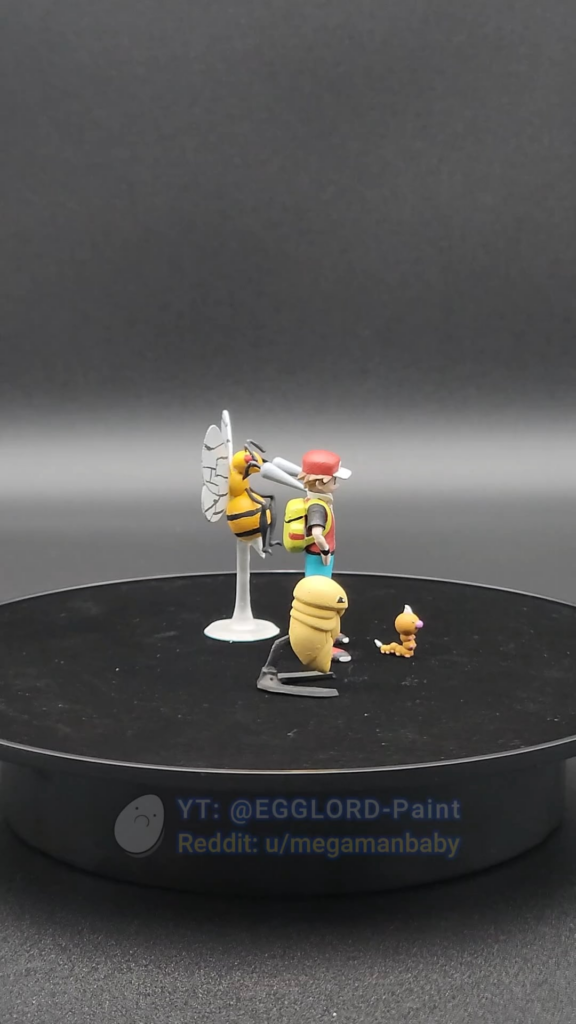 (Day 5) All Pokémon to Scale #0013 - #0015 (Weedle, Kakuna, Beedrill)